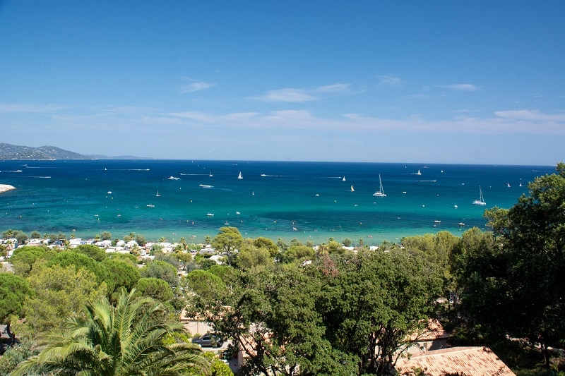 vue sur mer depuis camping