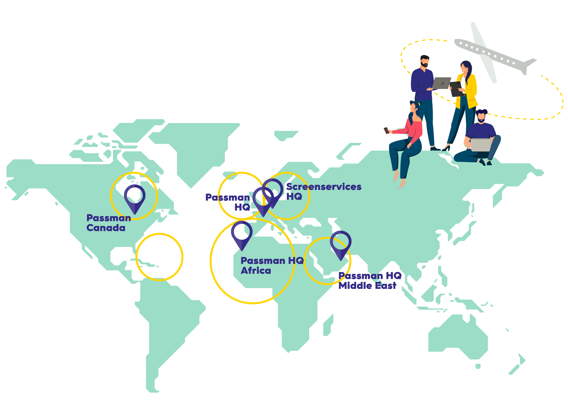 carte monde localisation passman